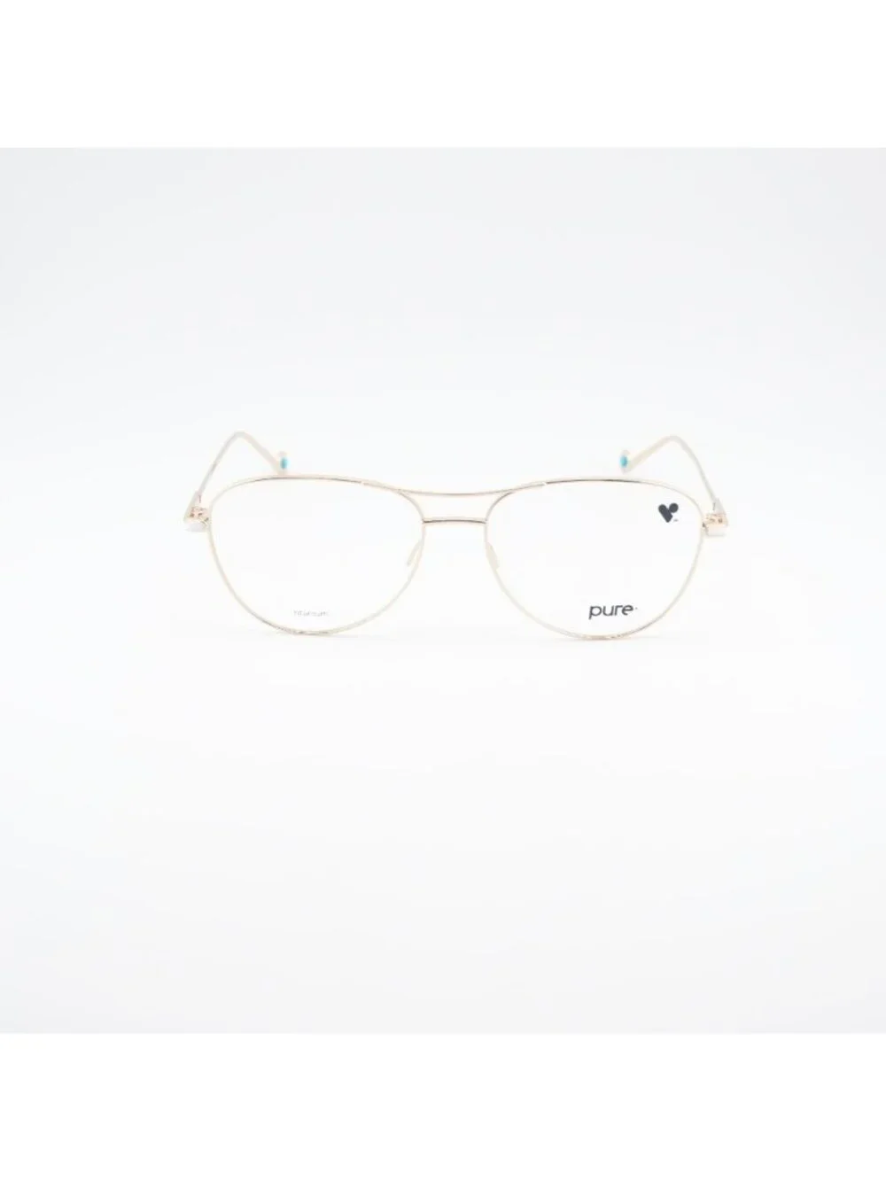 Pure P-5024 N 719 Eyeglasses Gold 56mm Square Frame
